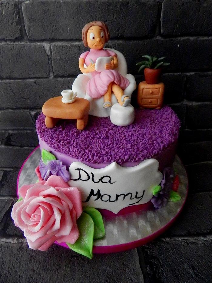 ❤️ Pink Rose Birthday Cake For Mumma