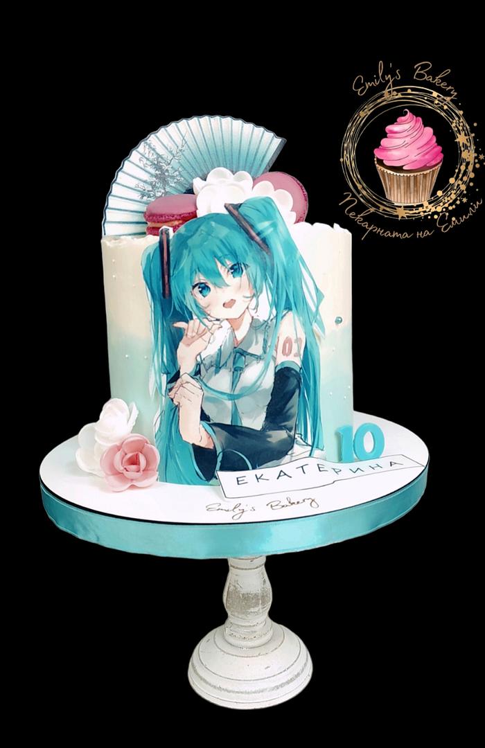 Hatsuni Miko cake