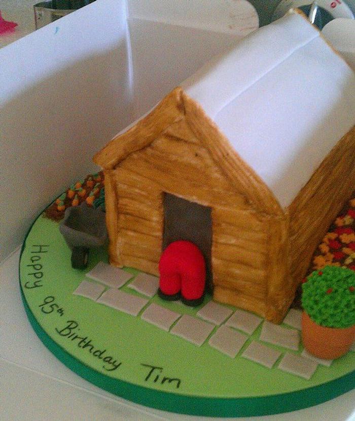 Shed Gardening cake :D