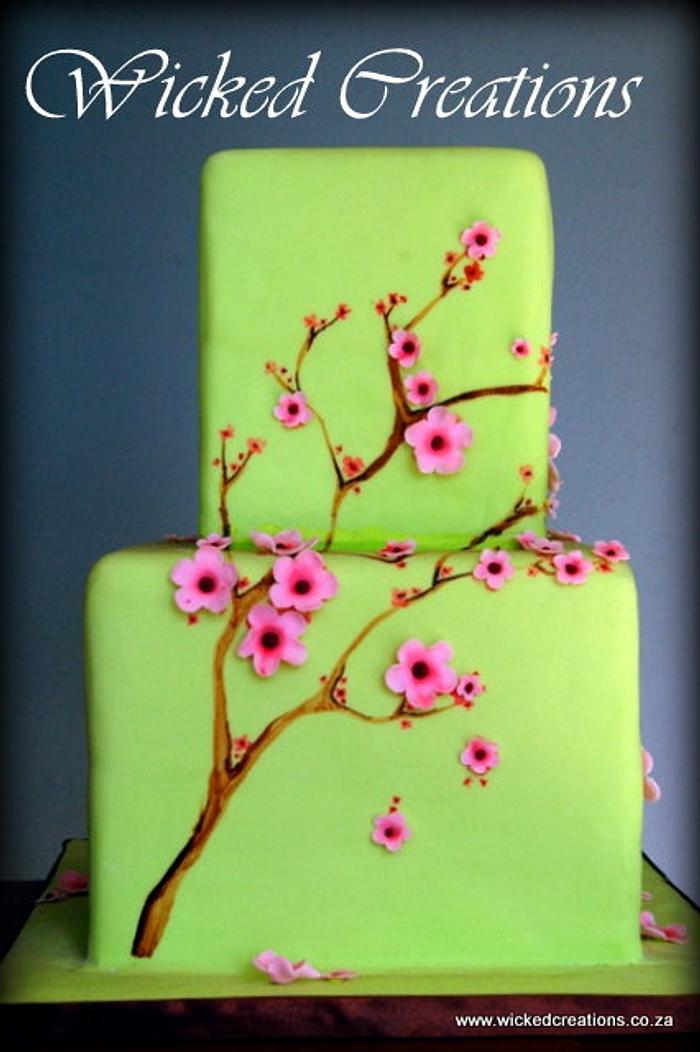 Spring Blossom Wedding Cake