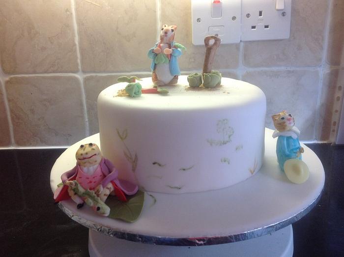 A Beatrix Potter celebration cake.