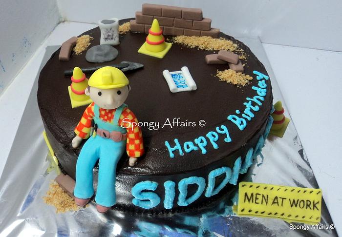 Bob the builder cake - for a civil engineer