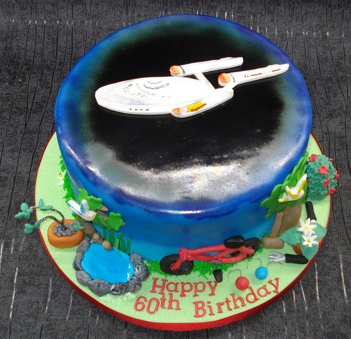 Star Trek cake, with a twist!
