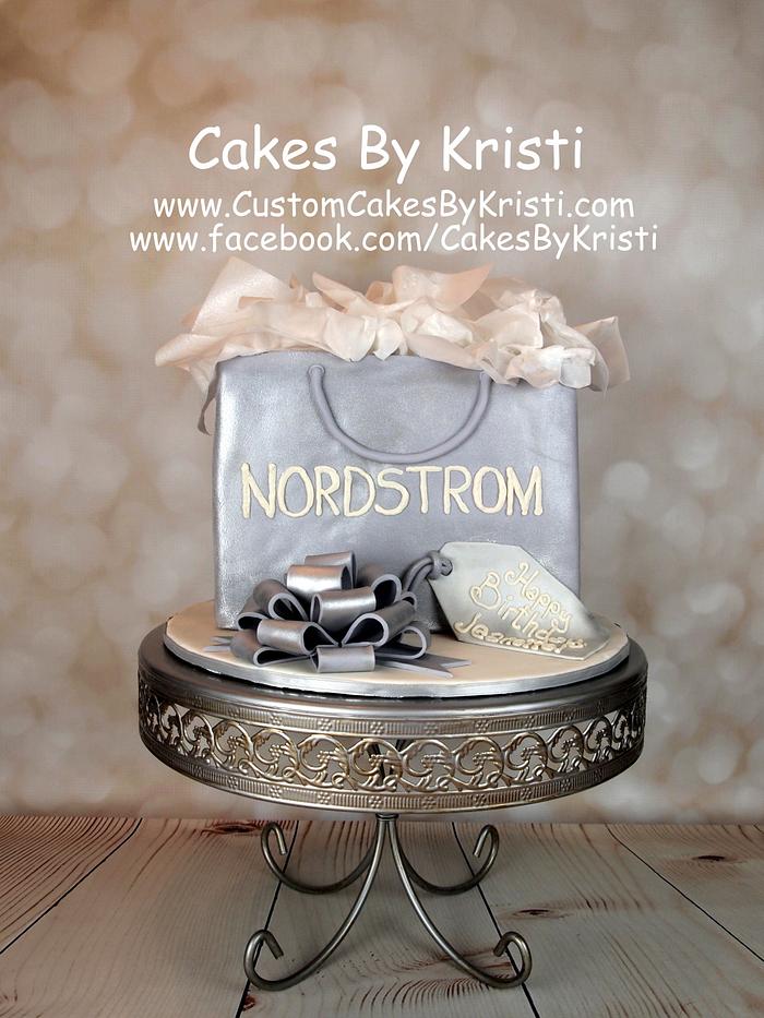 Nordstrom Shopping Bag Cake