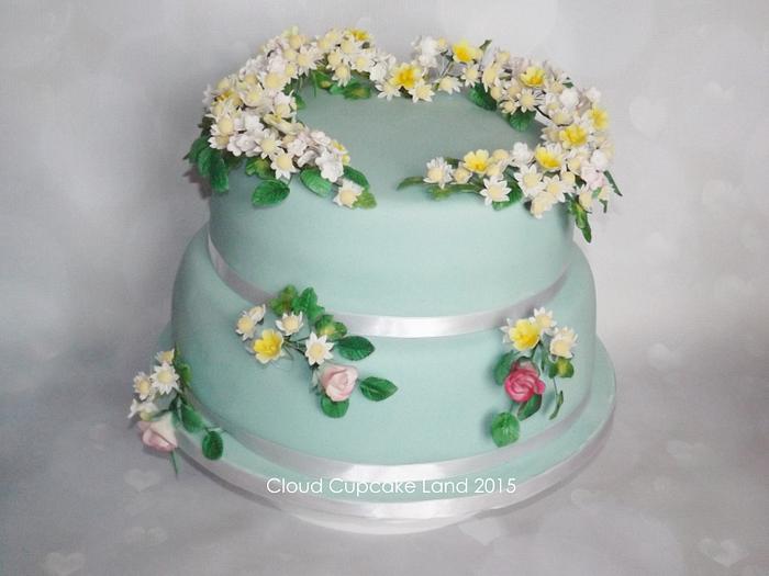 Daisies Wedding Cake
