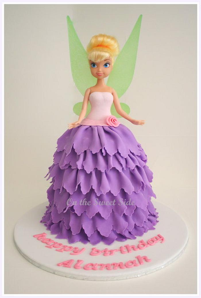 Tinkerbell Cake (without dolly varden tin) - Decorated - CakesDecor