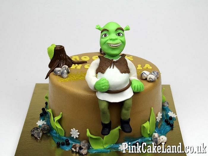 Shrek Birthday Cake