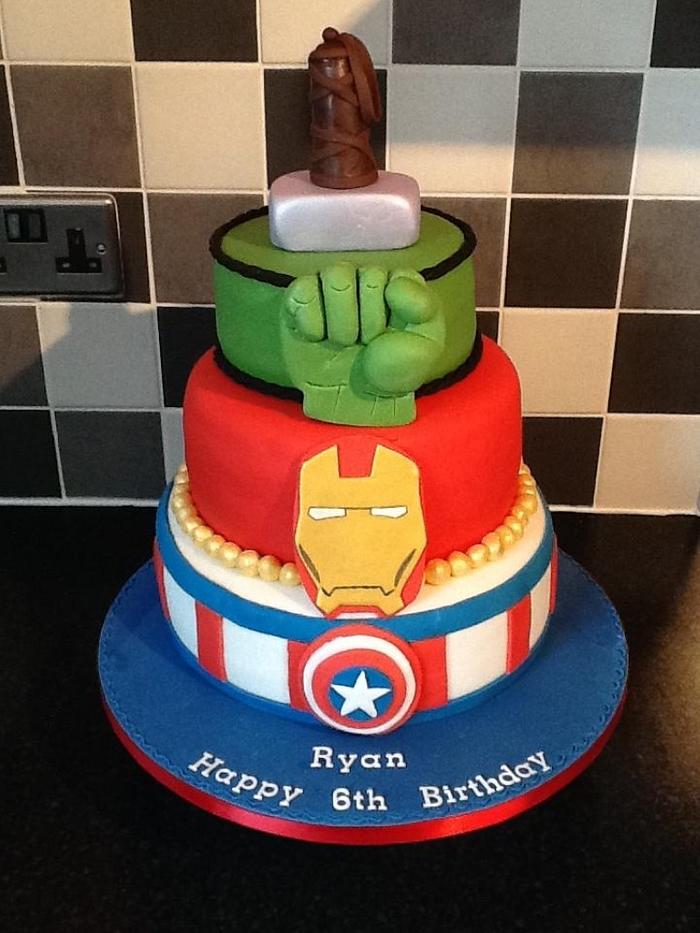 Avengers cake.