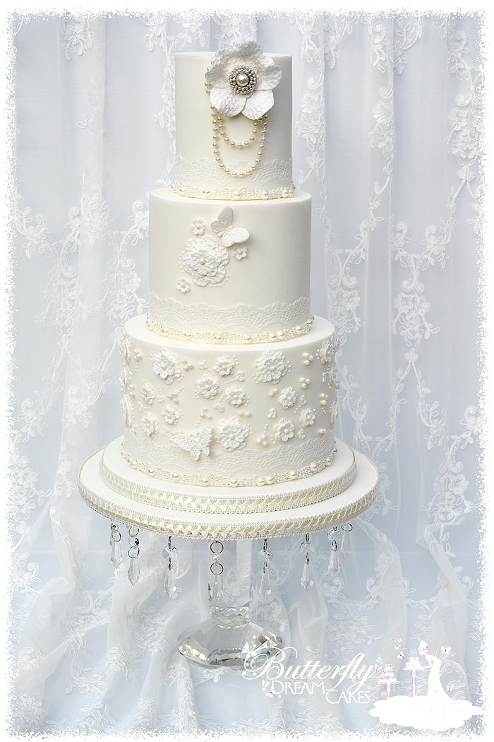 my pearl wedding cake x