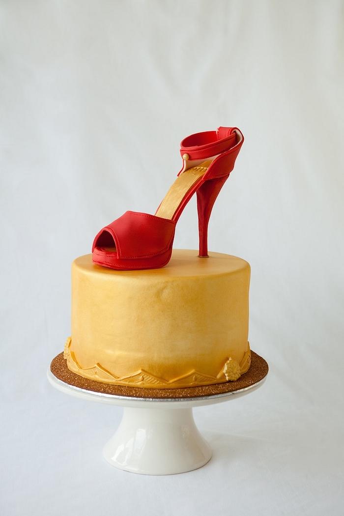 Red High Heel Cake