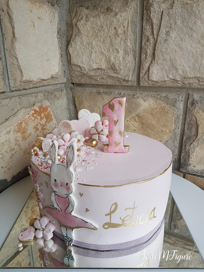 Bunny balerina cake