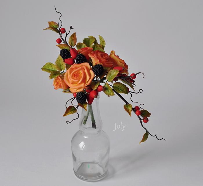 Autumn variations with roses