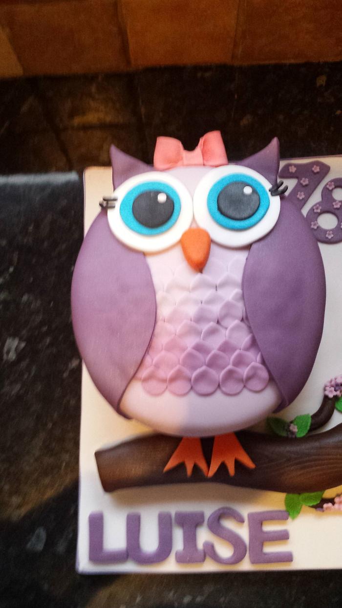 Lil owl cake 😊