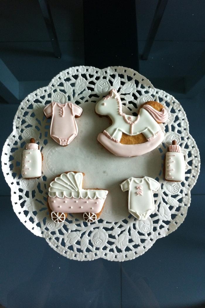 Baby shower cookies