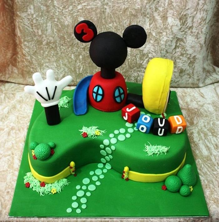 Mickey mouse clubhouse cake