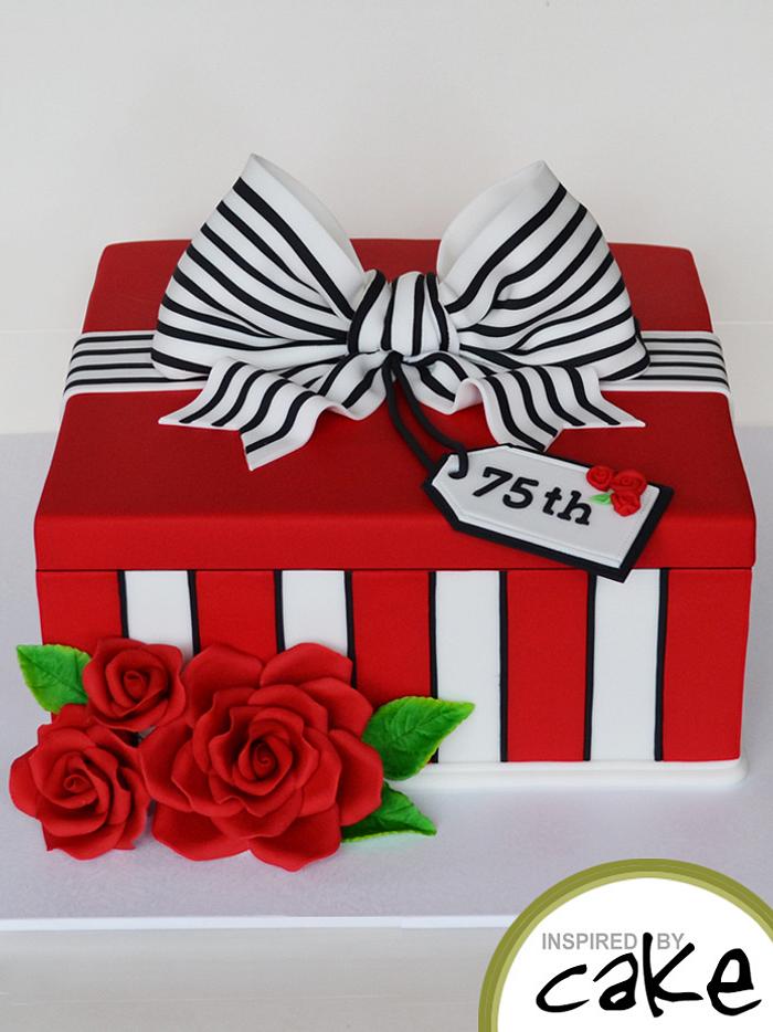 Striped Present Box