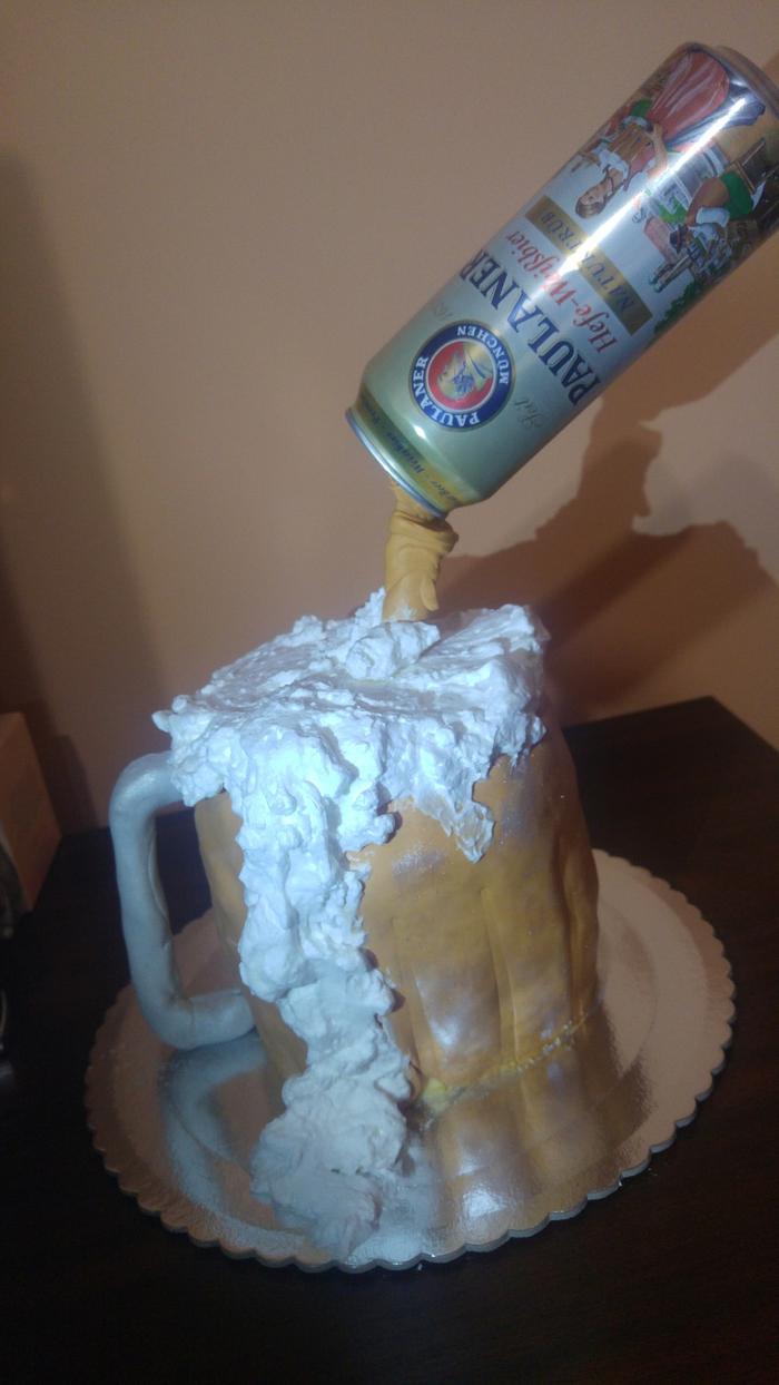 Paulaner beer cake