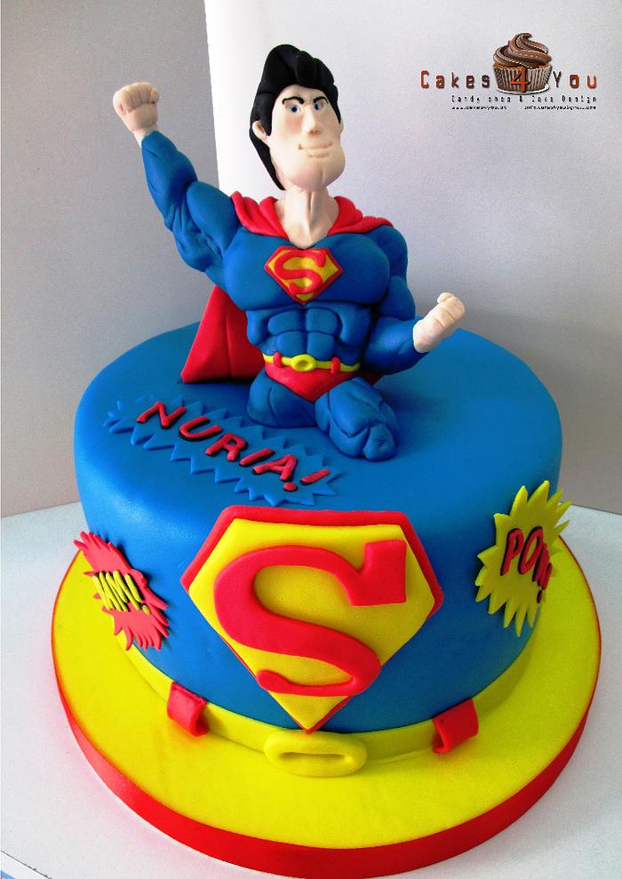 spiderman and superman superhero cake  Hayley Cakes and Cookies Hayley  Cakes and Cookies