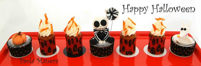 Halloween's Cup Cakes "baby Jack"