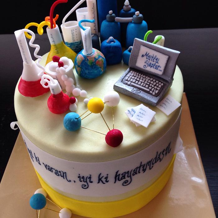 Cake for a chemistry engineer