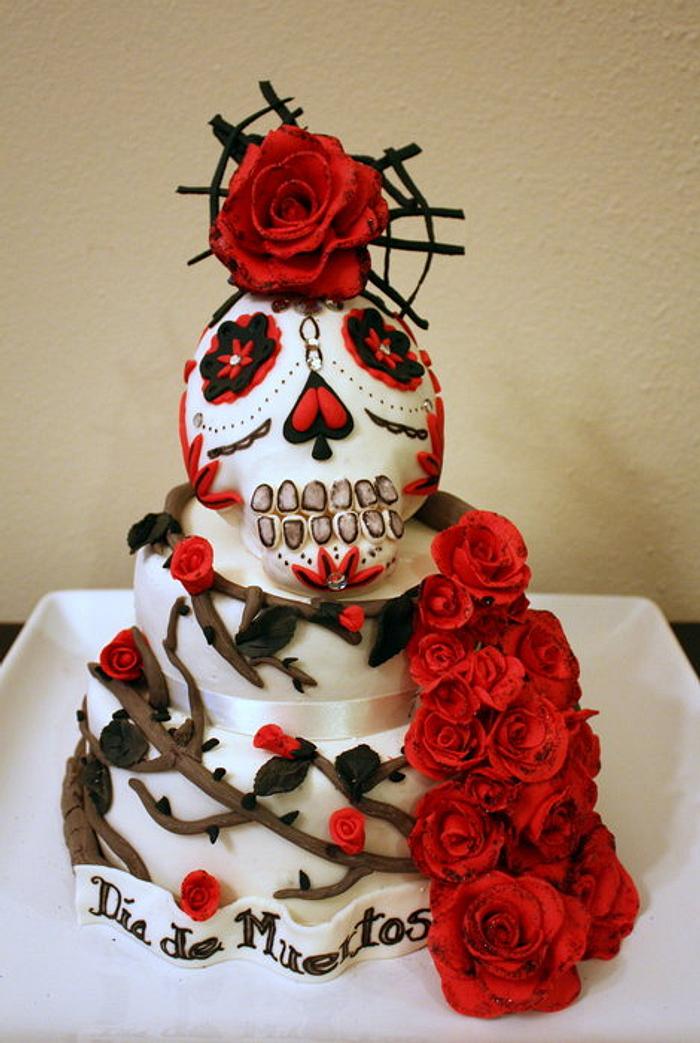 Dia de Muertos Cake