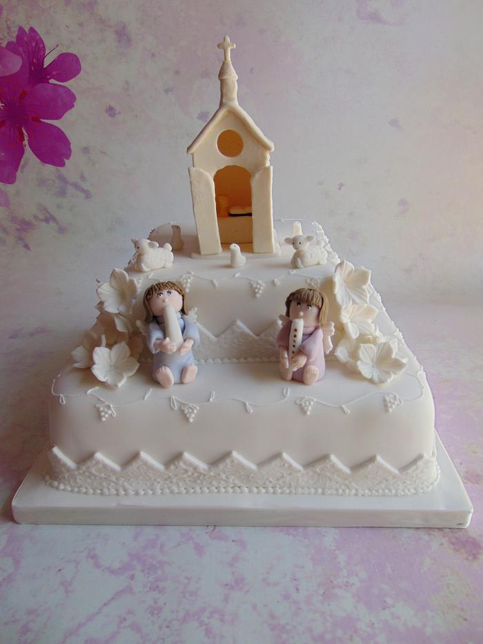 1st holy communion cake