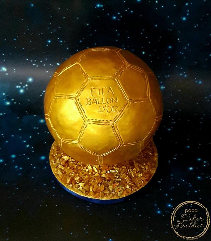 Caker Buddies Collab-Glamour-FIFA BALLON D'OR - Decorated - CakesDecor
