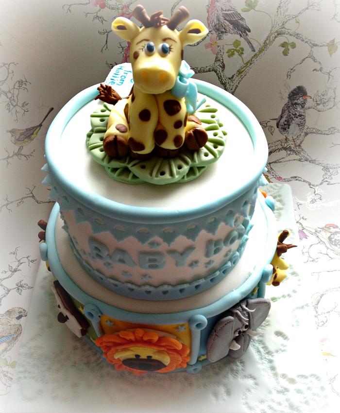Blue For A Boy! Baby Shower Cake