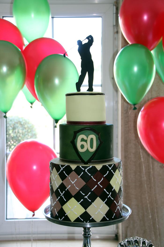 A  Golfer's 60th Birthday Cake
