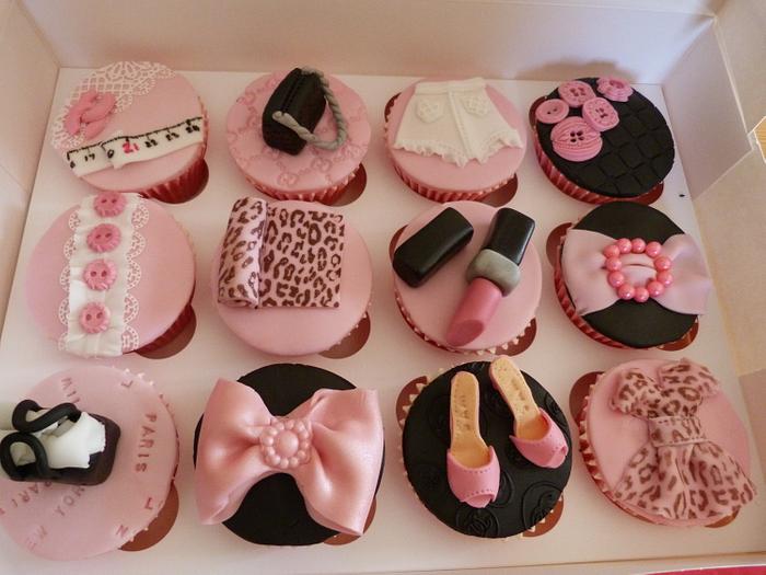 Fashion designer cupcakes