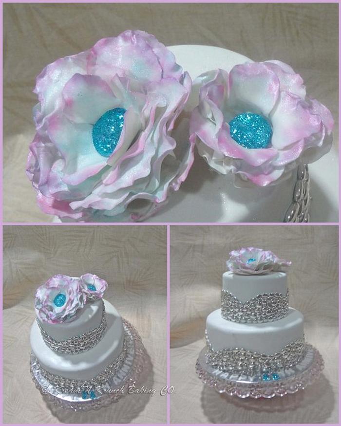 First Wedding Cake & Sugar Flower