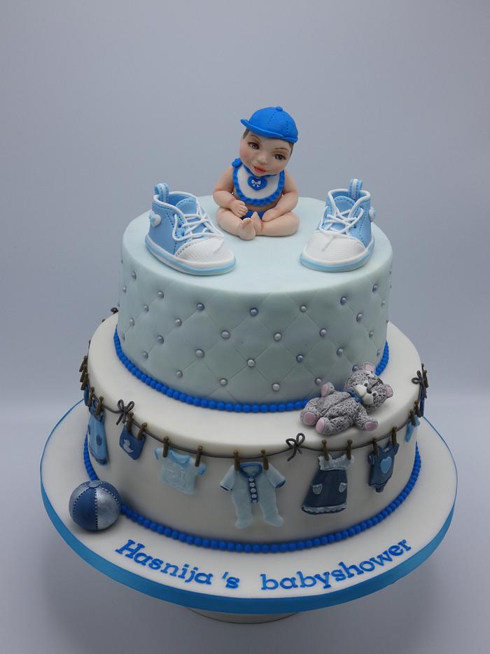 Babyshower - Decorated Cake by Olina Wolfs - CakesDecor