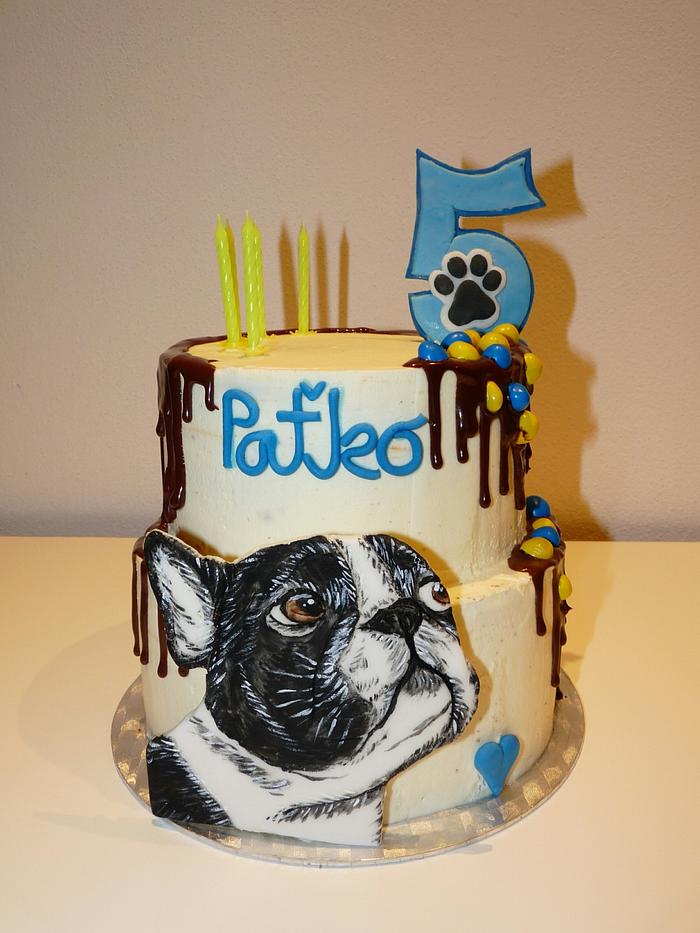 Buldog cake