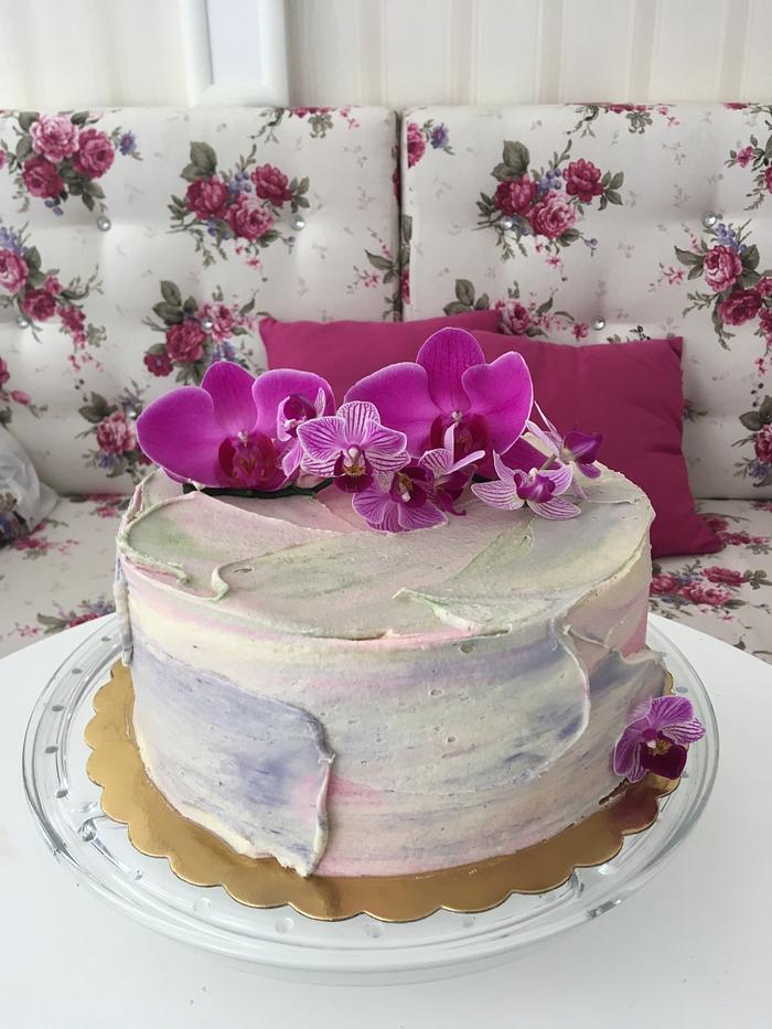 Orchid cake