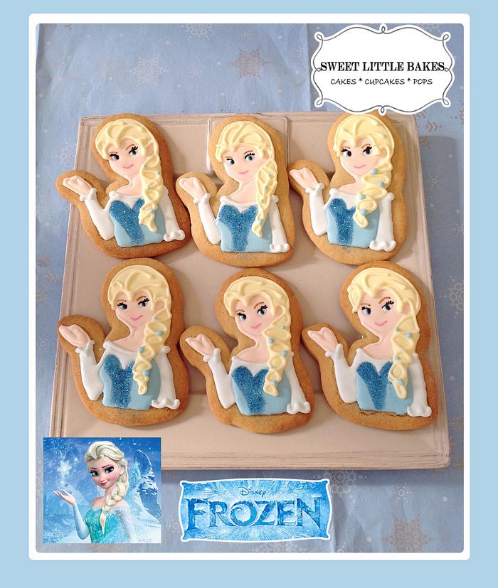 Disney Frozen Elsa Cookies.
