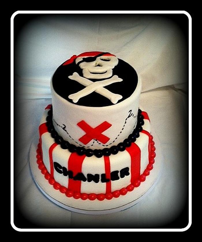 Pirate Themed Birthday Cake