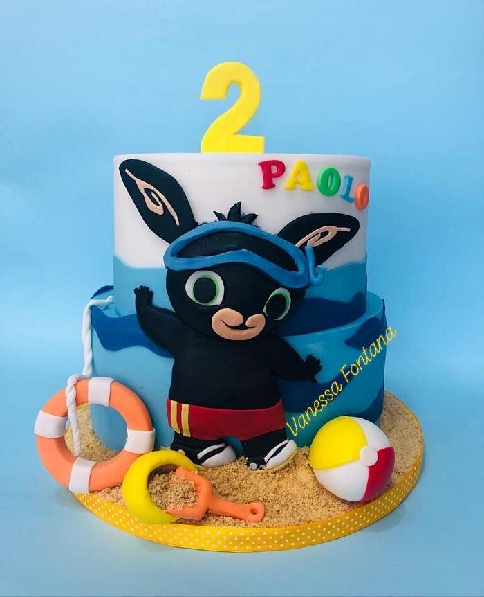 Bing bunny summer cake