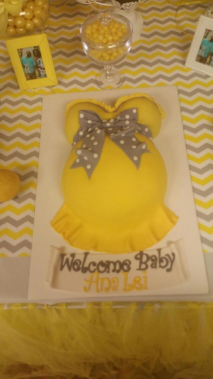 Pregnant Belly Baby Cake