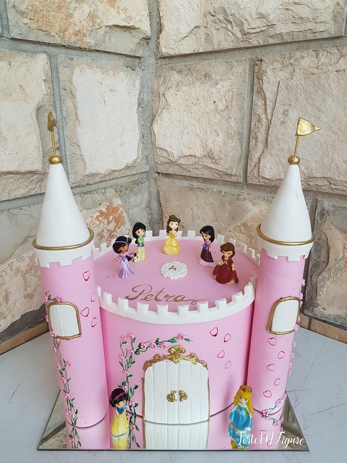 Princess castle cake