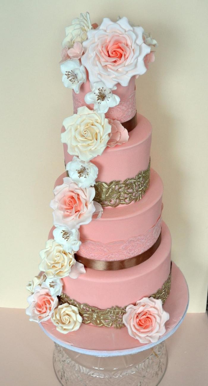 Pretty in Peach by Lady P's Cakery