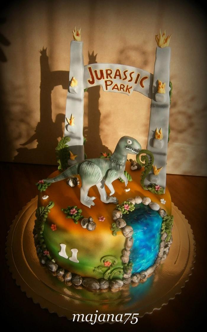 jurassic park cake