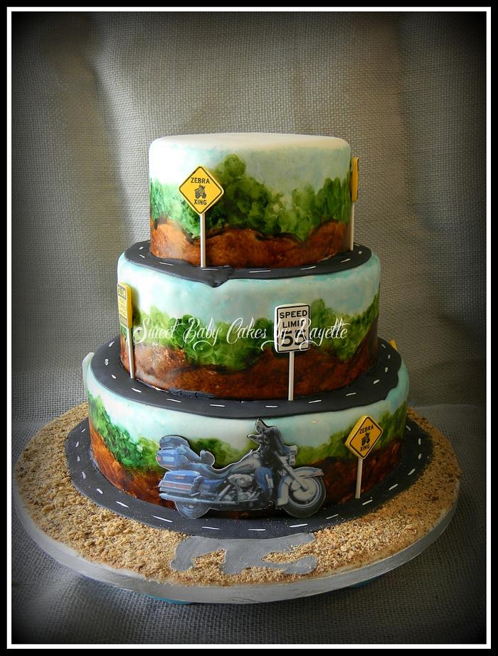 Harley Scenery wedding cake
