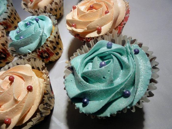 Pink and Blue Cupcakes