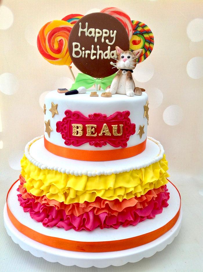 Beau's 13th birthday cake