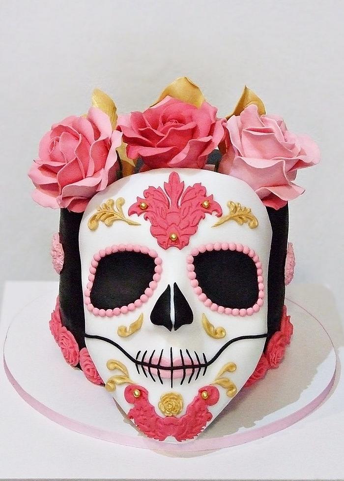  Halloween cake. Skull cake. 