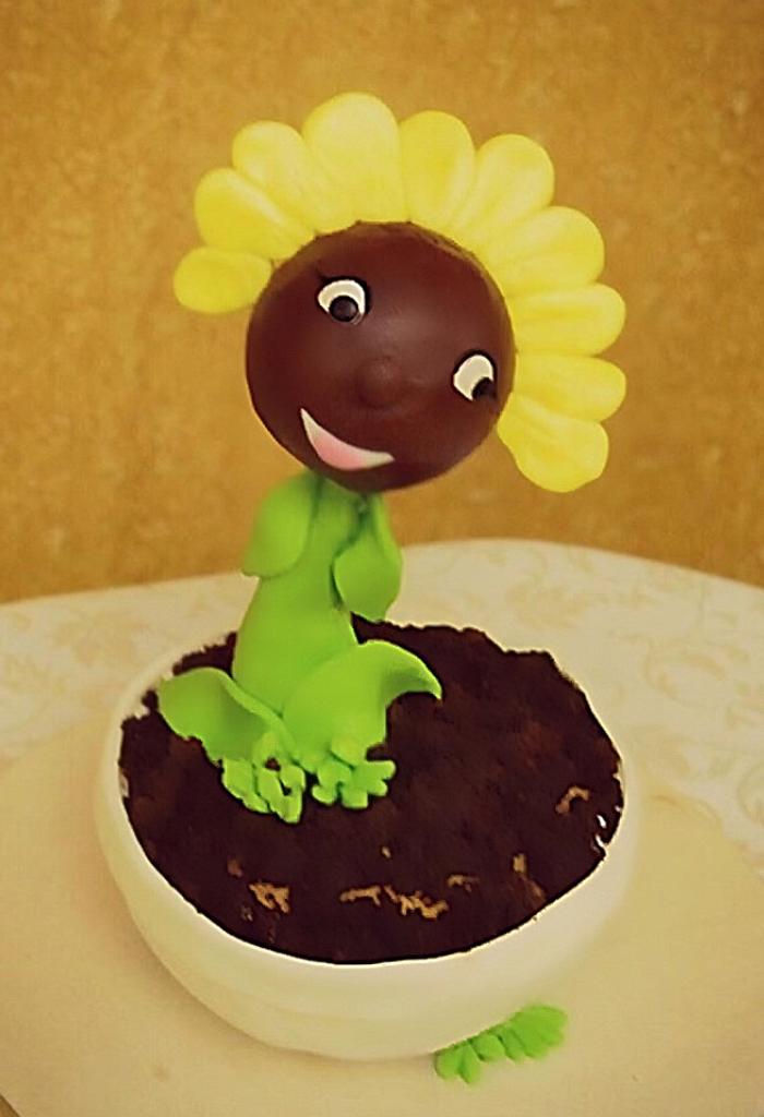 Sun flower cake 