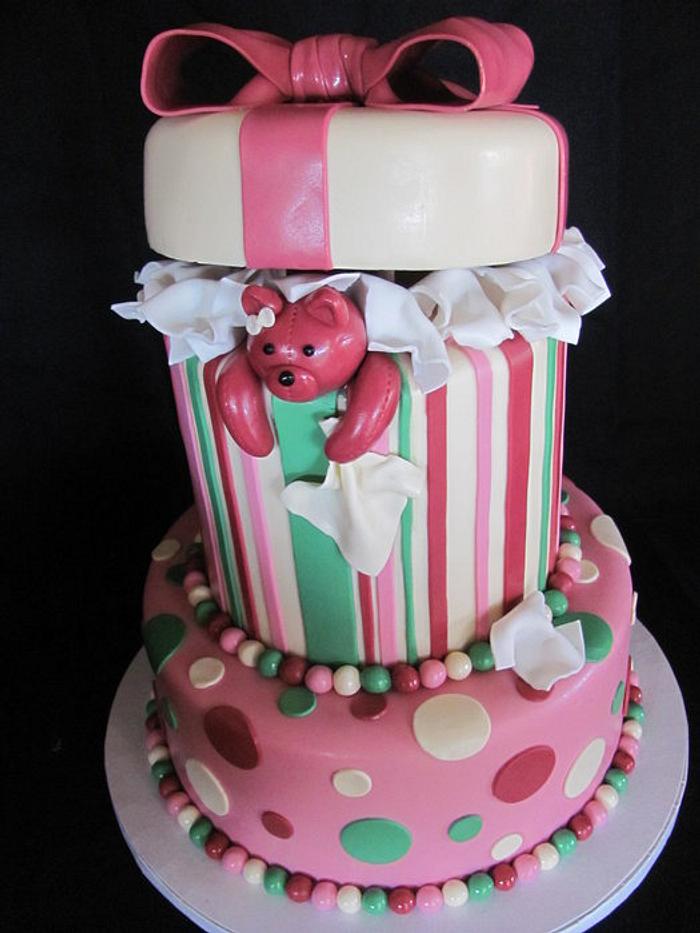 Teddy Bear Escape Baby Shower Cake
