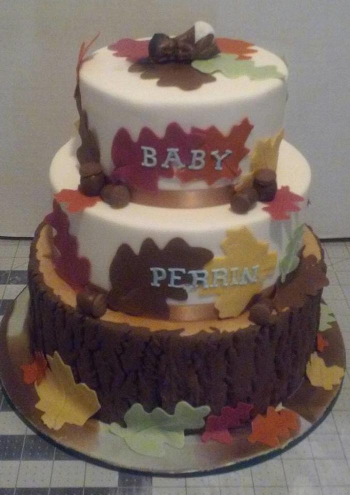 Autumn Baby Shower Cake