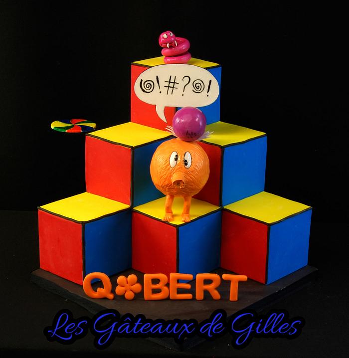 Q-Bert Cake for GameOn collaboration