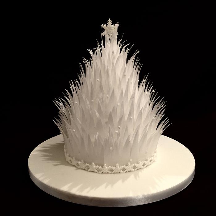 Wafer Paper Christmas Cake